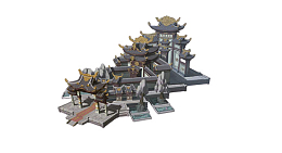 中国风古建筑免扣元素