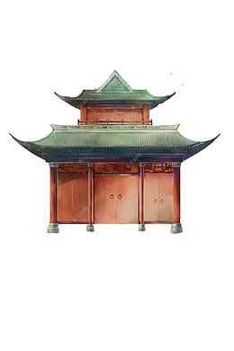 中国风国潮古建筑元素