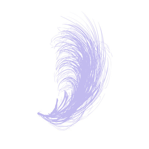 淡紫色的漂浮羽毛
