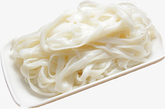 一盘新鲜的河粉