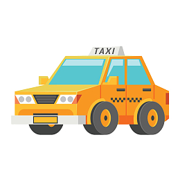 黄色taxi出租车的士