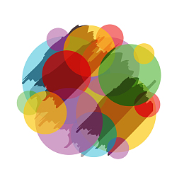 618购物商城装饰圆形色彩渐变免扣素材