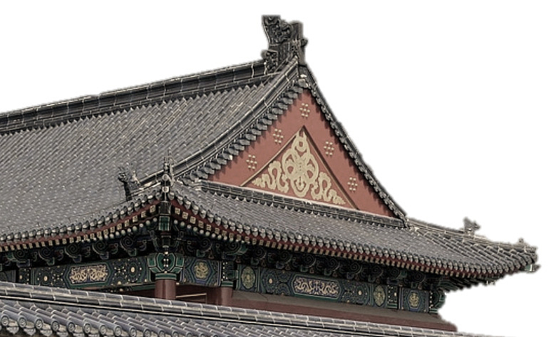 中国风，叶子，古风，配饰，屋顶