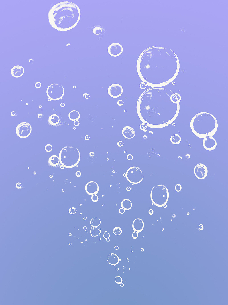 水泡与水珠气泡