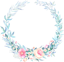 手绘 花环边框