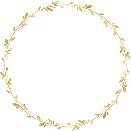 金色花环手绘
