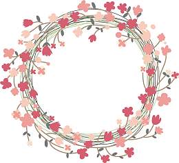 卡通小碎花花环