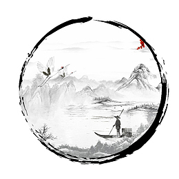 古风水墨山河