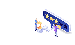 五星好评手绘元素