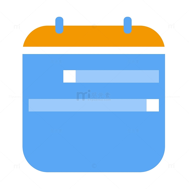 蓝色日程表icon