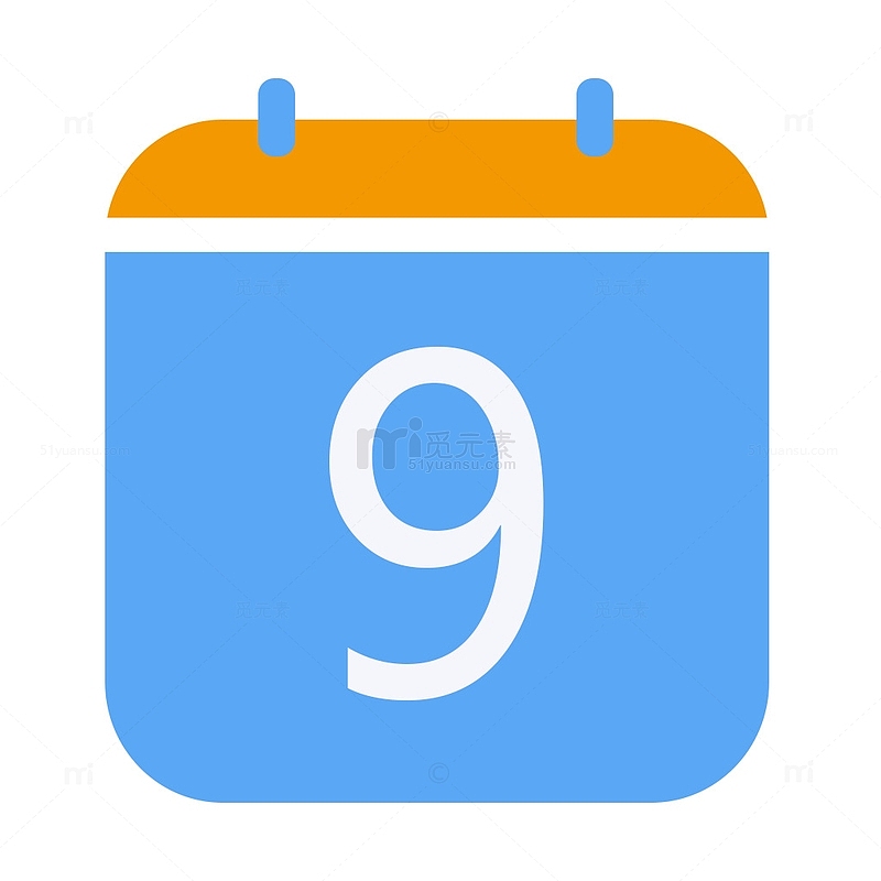 蓝色日历icon
