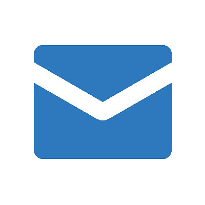 邮件图标素材蓝色简化