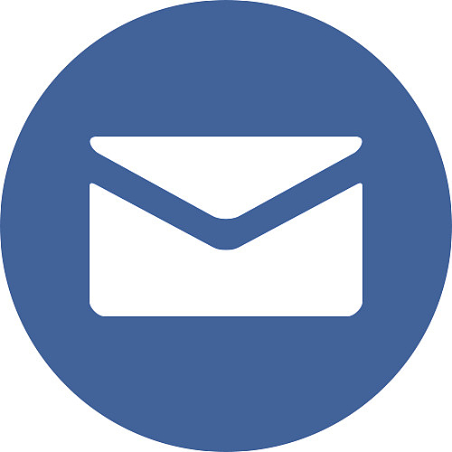 邮件图标蓝色圆形