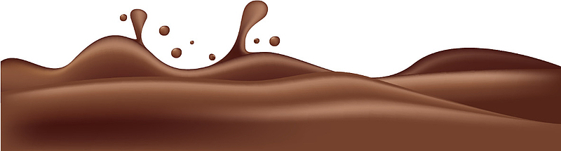 流淌的巧克力液体