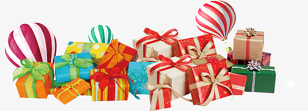 一堆礼盒png