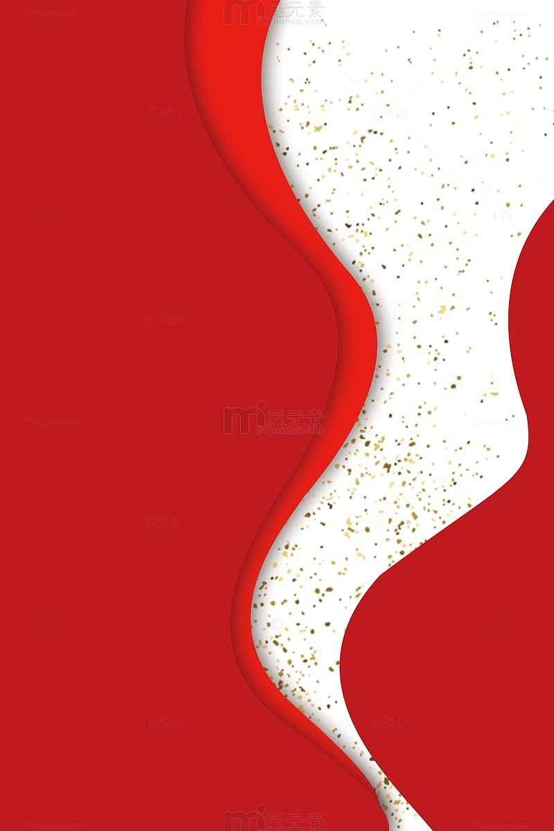 节日国庆电商圣诞感恩节春节红色丝质感曲线