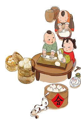 一起做小笼包