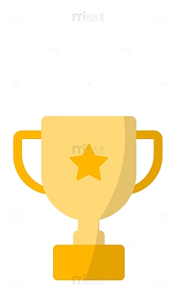 金色平面奖杯
