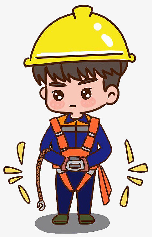 安全卡通人物-安全带