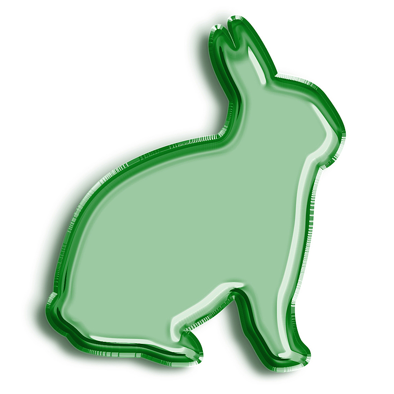 绿色兔子气球