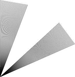 线 直线，放射线