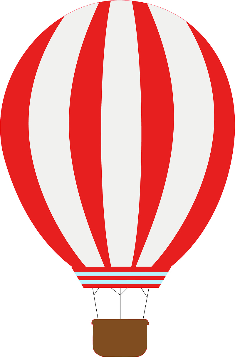 红红火火的热气球