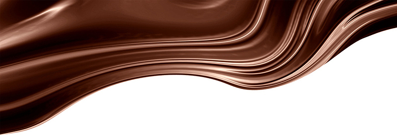 丝滑的巧克力液体丝带