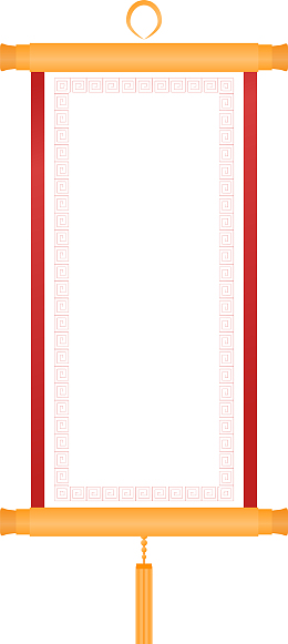 中式卷轴边框