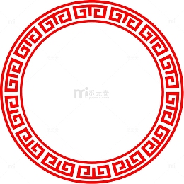 中国传统古典回纹边框元素