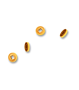 新年财运滚滚钱币铜钱装饰图案