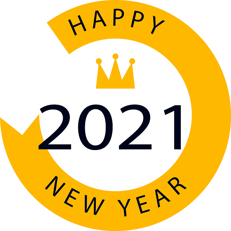 2021新年快乐徽章