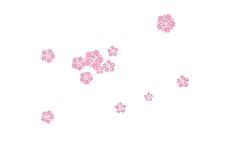 花朵元素  粉色花朵 樱花 手绘花朵
