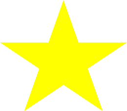 黄色五角星元素