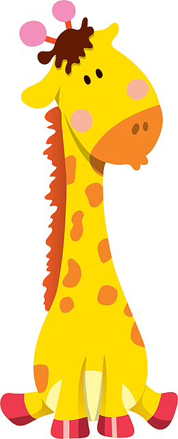 幼儿园卡通长颈鹿