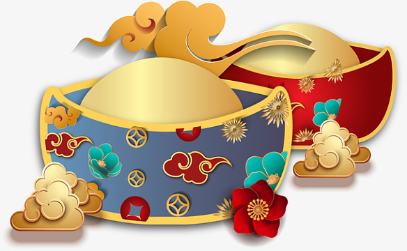 国潮金元宝装饰