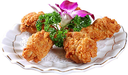 美味油炸鸡翅根