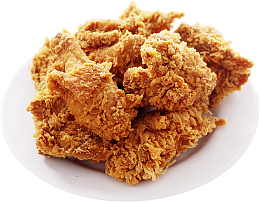 一盘美味的炸鸡
