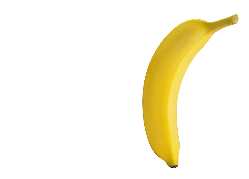 一只漂浮的香蕉