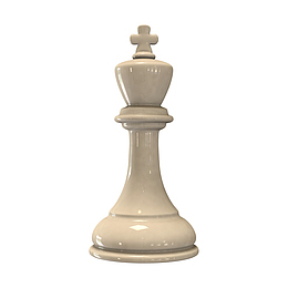 一个白色国际象棋