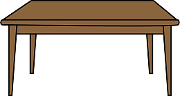 一个很实用的方形桌子