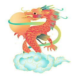 国朝龙珠素材