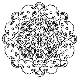 花纹 圆形 传统图案