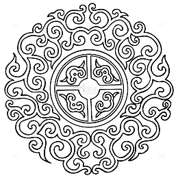花纹 圆形 传统图案