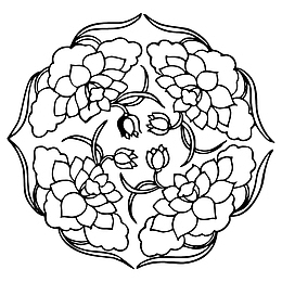 花纹 圆形 传统图案