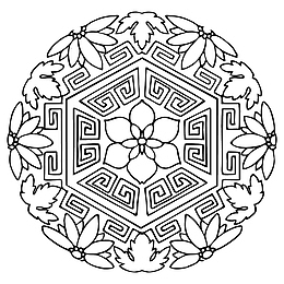 花纹 圆形 传统图案