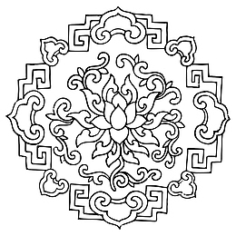 花纹 圆形 传统图案