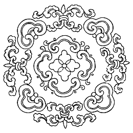 花纹 圆形 传统图案