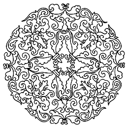 花纹 圆形 传统图案