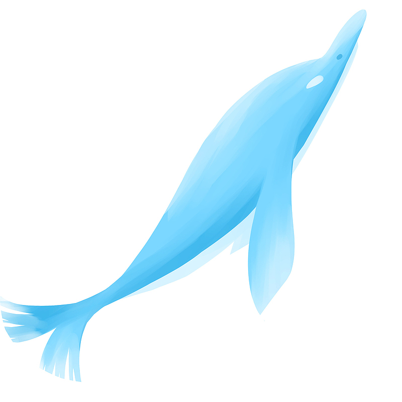 浅蓝色的鲸鱼