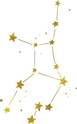烫金星座星星元素图
